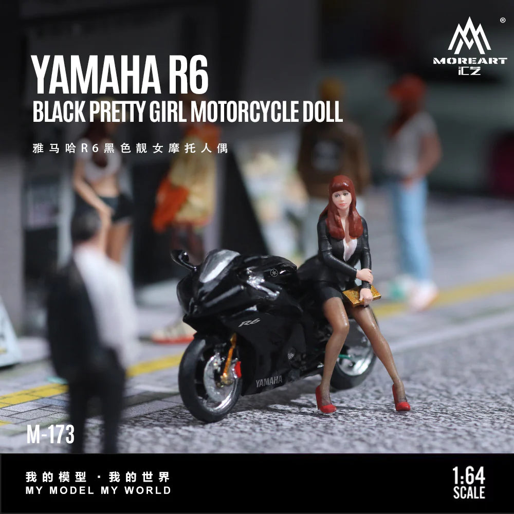 MoreArt 1/64 - Yamaha R6 Pretty Girl Motorcycle - MO222173