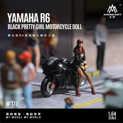 MoreArt 1/64 - Yamaha R6 Pretty Girl Motorcycle - MO222173