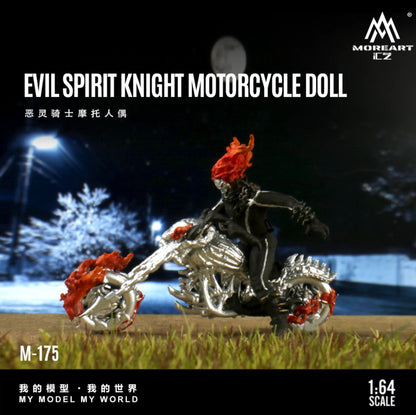 MoreArt 1/64 - Evil Spirit Knight Motorcycle - MO222175