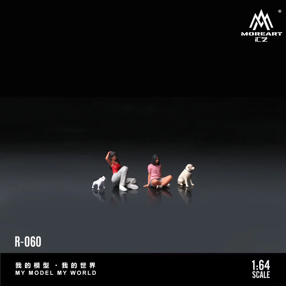 MoreArt 1/64 - Dog Walking Girl - MO223060