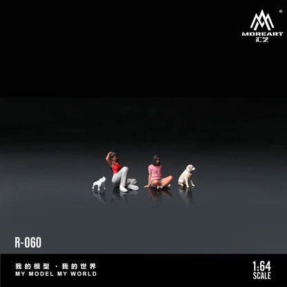 MoreArt 1/64 - Dog Walking Girl - MO223060