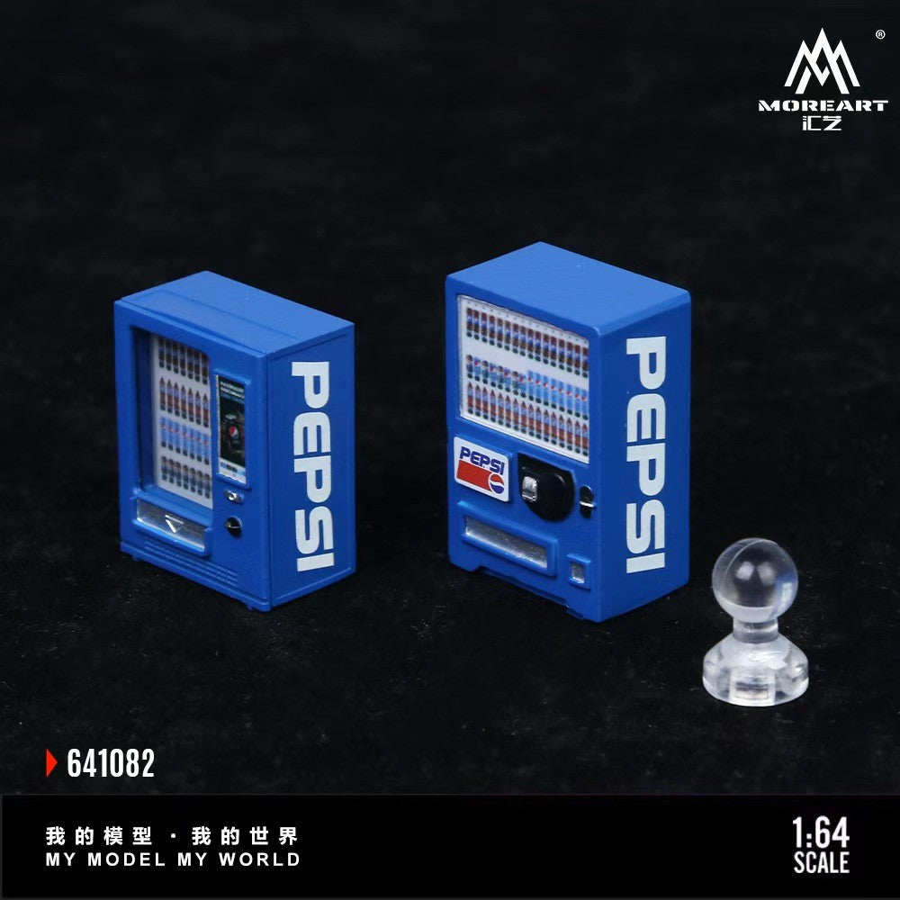 Pepsi Beverage Vending Machine Set 1:64 – MoreArt Diorama Accessory MO641082