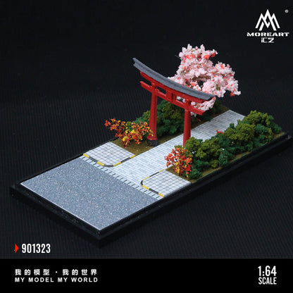 MoreArt Diorama 1:64-TORII LANDSCAPE SCENE MODEL