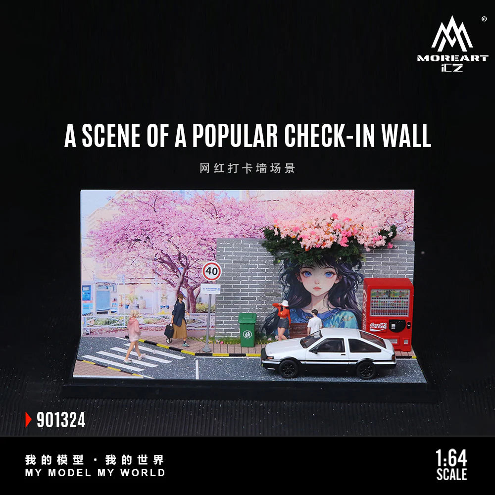 MoreArt 1/64 - Scene of a Popular Check-In Wall - MO901324