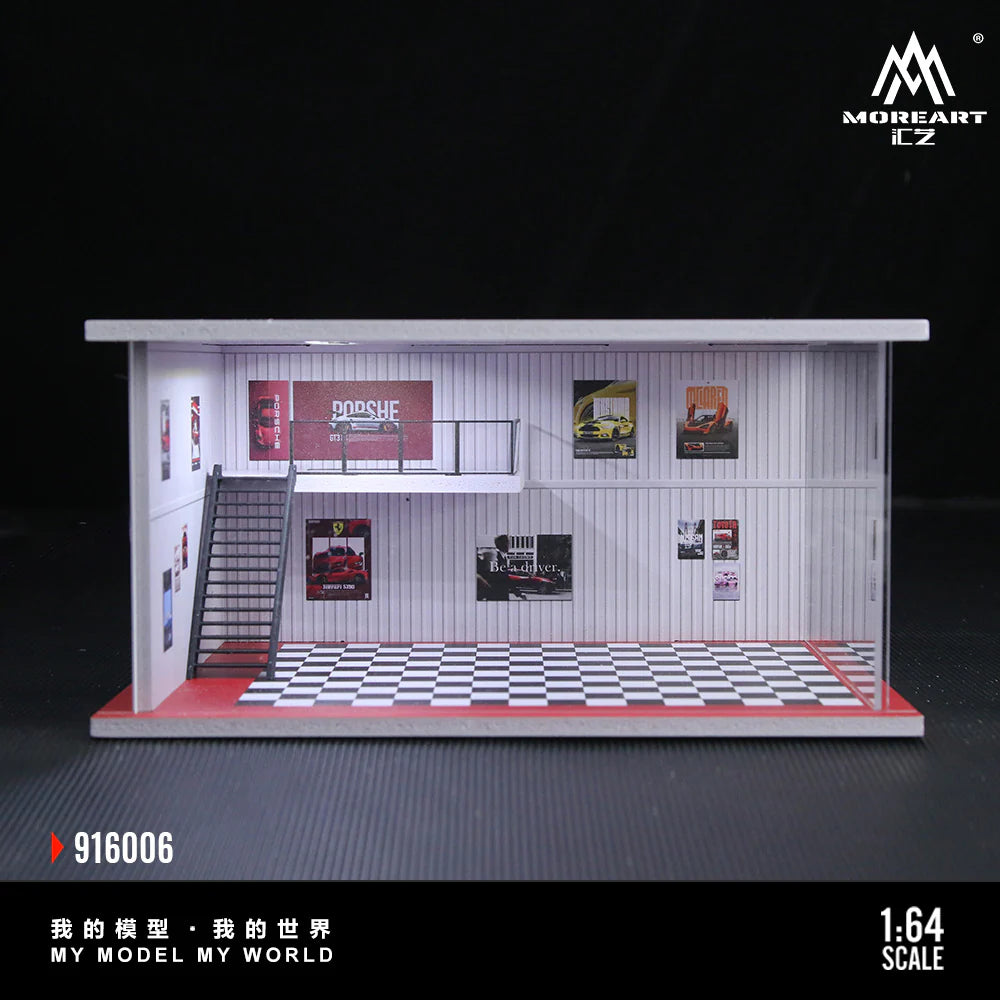 MoreArt 1/64 - Assembled Version Lighting Scene - Red - MO916006