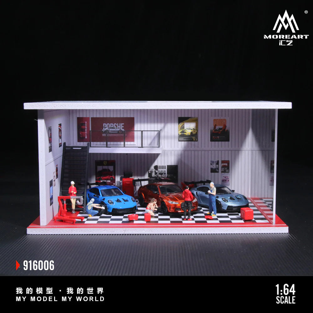 MoreArt 1/64 - Assembled Version Lighting Scene - Red - MO916006