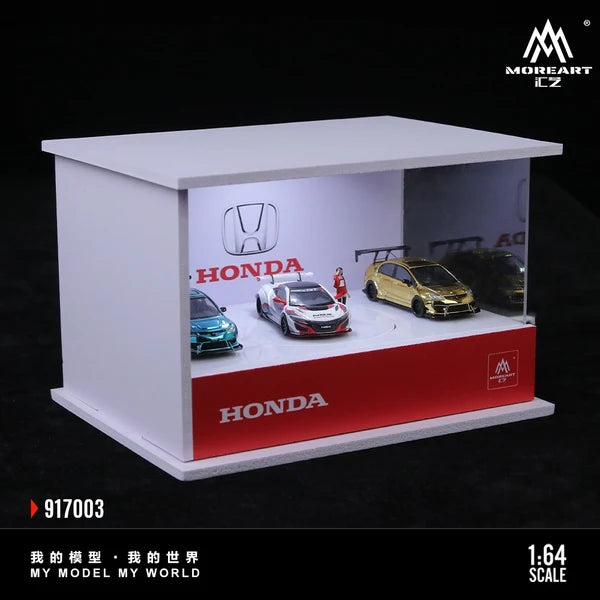 Salle d’exposition Honda avec plateforme rotative MoreArt 1:64 MO917003