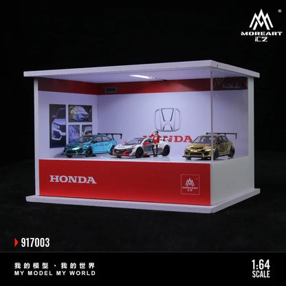 Salle d’exposition Honda avec plateforme rotative MoreArt 1:64 MO917003