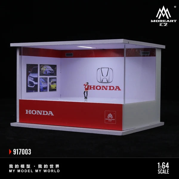 Salle d’exposition Honda avec plateforme rotative MoreArt 1:64 MO917003