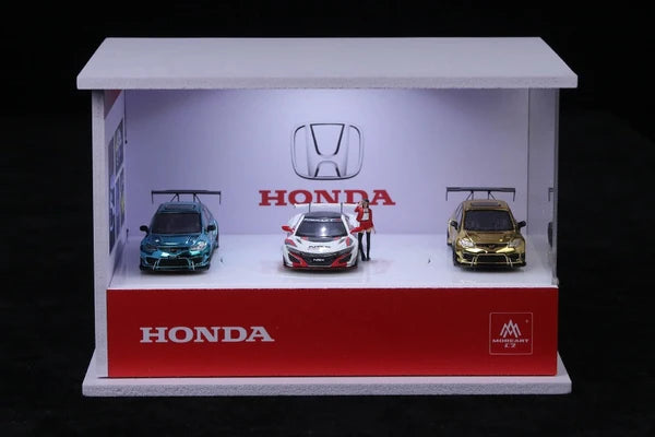 Salle d’exposition Honda avec plateforme rotative MoreArt 1:64 MO917003