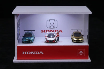 Salle d’exposition Honda avec plateforme rotative MoreArt 1:64 MO917003
