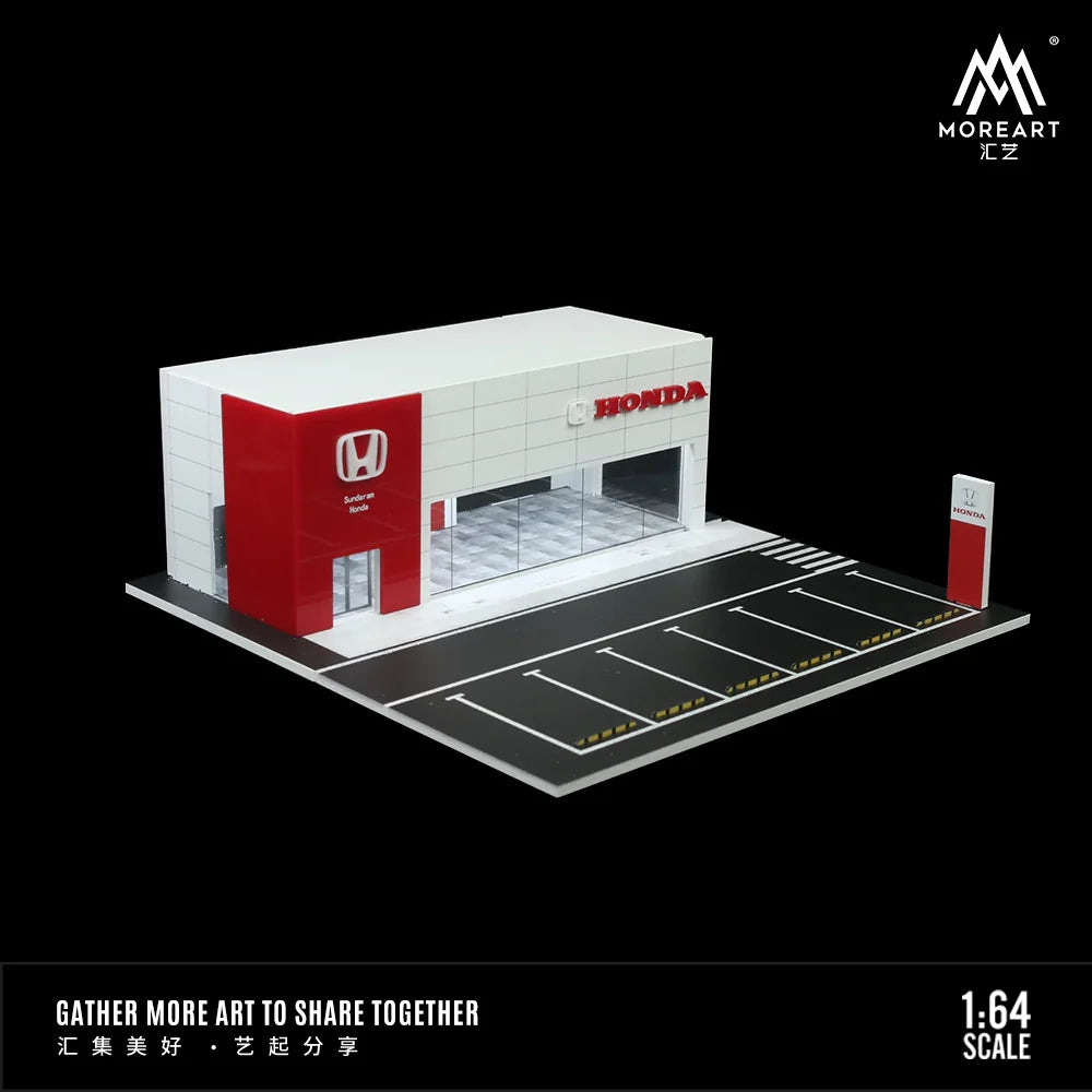 MoreArt 1/64 - Honda 4S Showroom Scene Model - MO936011