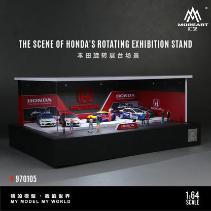 MoreArt Kiosque d’Exposition Rotatif Honda 1:64 MO970105