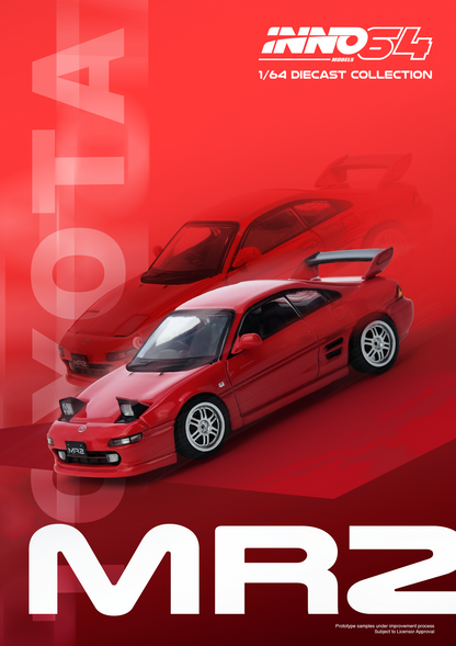 INNO64-TOYOTA MR2 (SW20) Red IN64-MR2SW20-RED