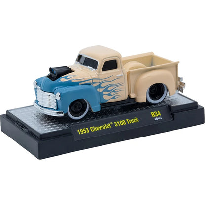 M2 Machines 1:64 1953 Chevrolet 3100 Truck – Ground Pounders Release 34 – 82161-34-A