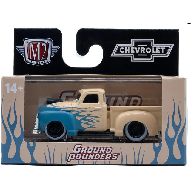 M2 Machines 1:64 1953 Chevrolet 3100 Truck – Ground Pounders Release 34 – 82161-34-A