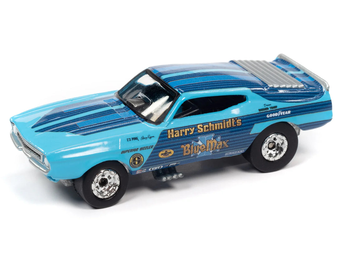 1973 Ford Mustang Blue Max FC (Blue w/Race Graphics)