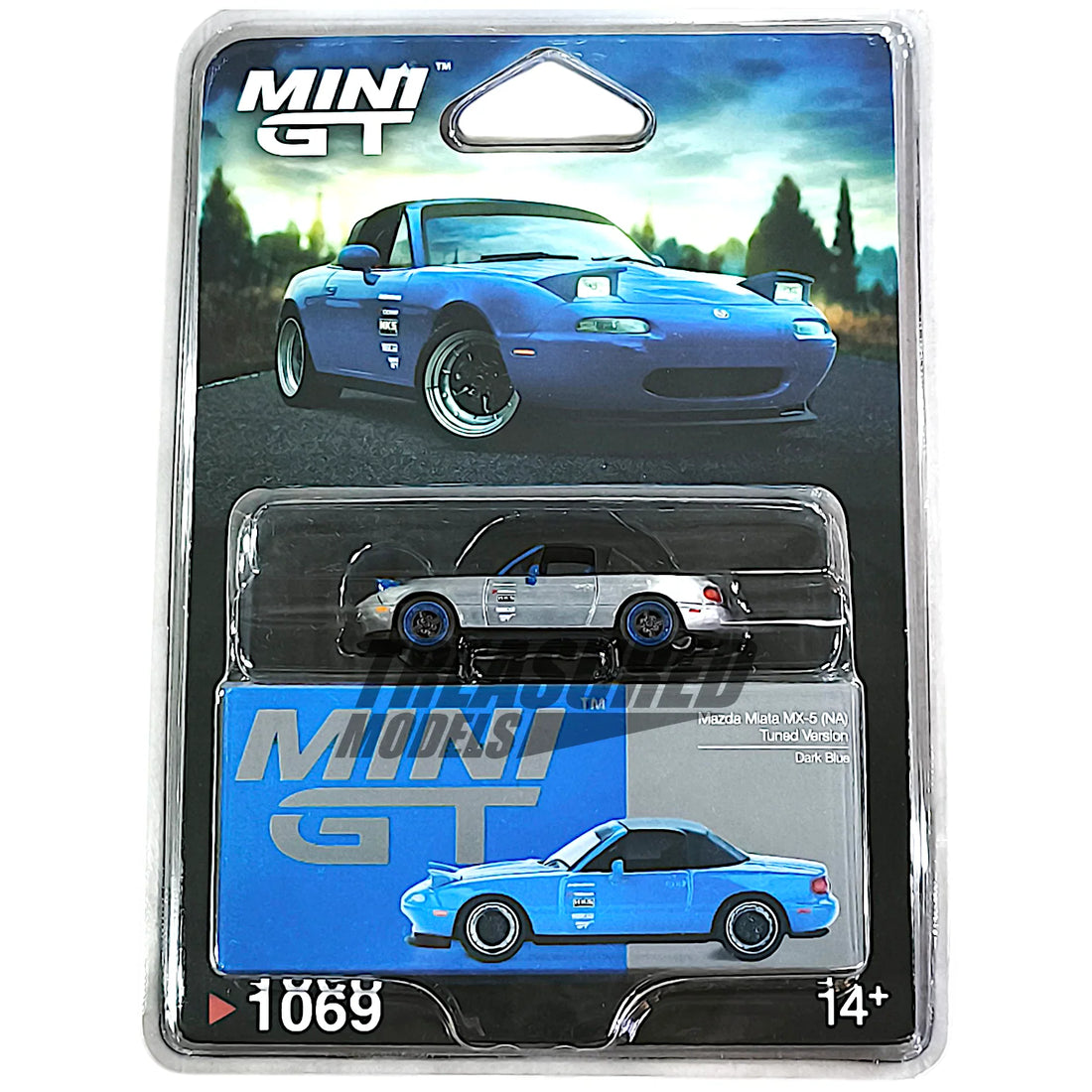 CHASE CAR Mini GT Mazda Miata MX-5 (NA) Tuned Version – Dark Blue (MGT01069-BLC-CHASE)