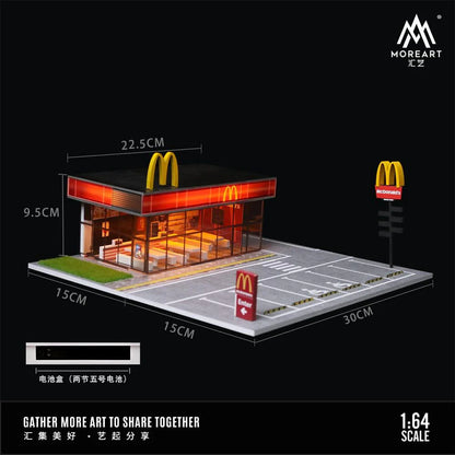 MoreArt Diorama 1:64-McDonald&