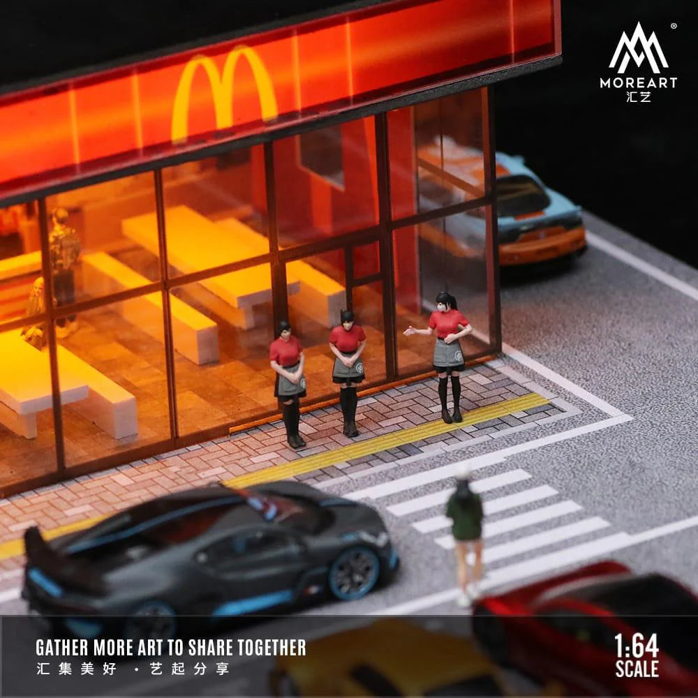 MoreArt Diorama 1:64-McDonald&