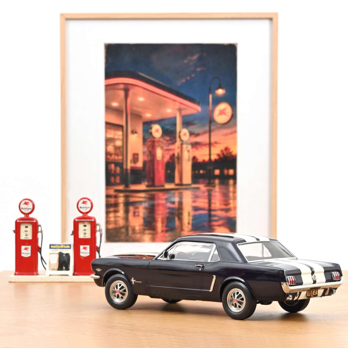 1966 Ford Mustang Coupe Nightmist Blue Metallic 1:18 – Norev 182805