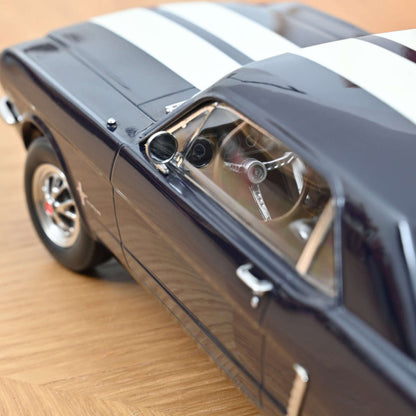 1966 Ford Mustang Coupe Nightmist Blue Metallic 1:18 – Norev 182805