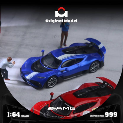 Original Model 1/64 - Mercedes-AMG ONE - Metallic Blue - OM646406