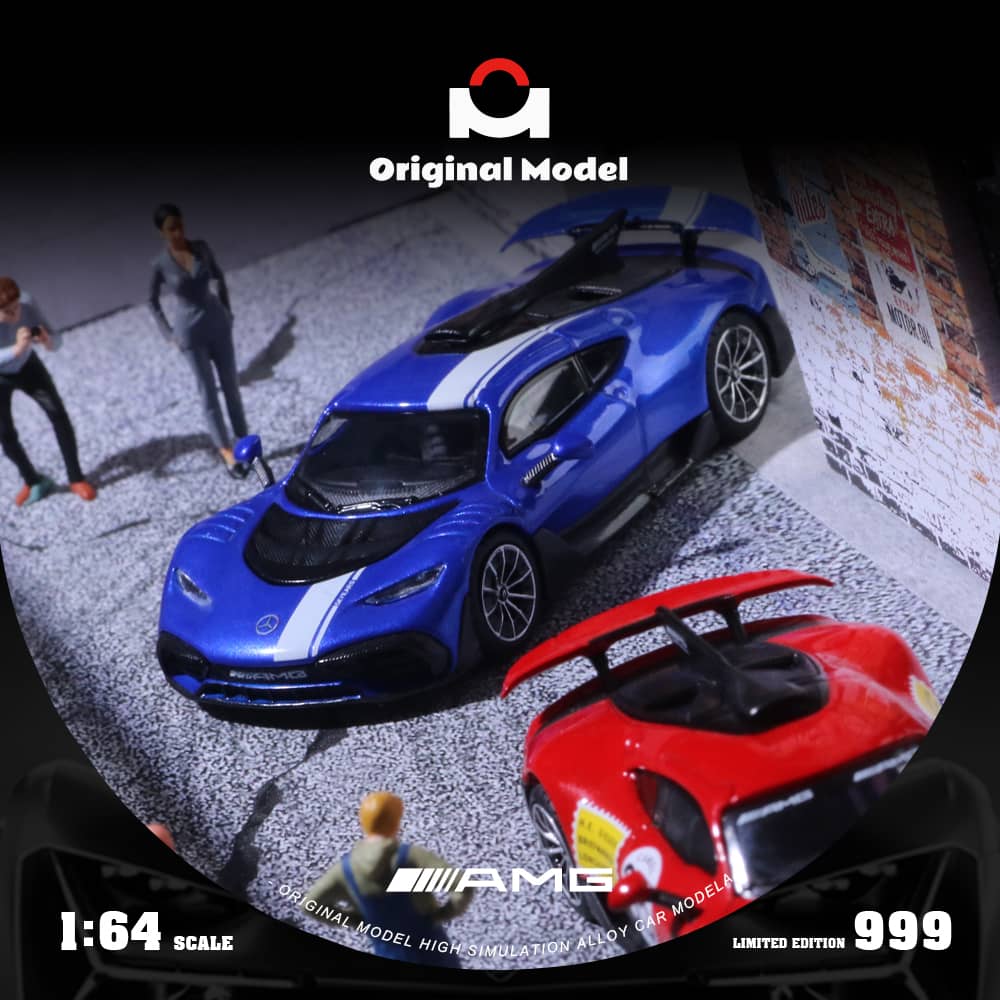 Original Model 1/64 - Mercedes-AMG ONE - Metallic Blue - OM646406