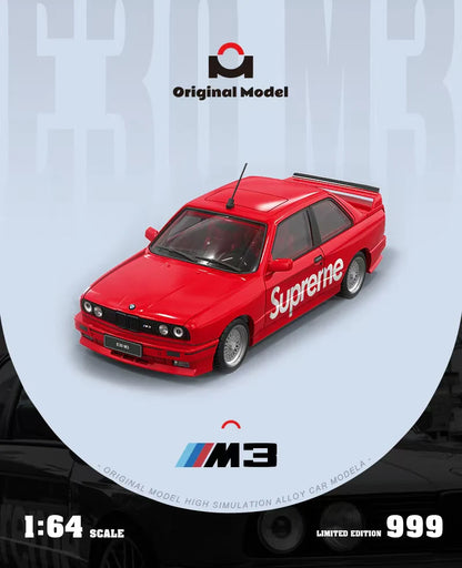 Original Model 1/64 - BMW E30 M3 Supreme Livery - OM647801