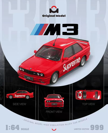 Original Model 1/64 - BMW E30 M3 Supreme Livery - OM647801