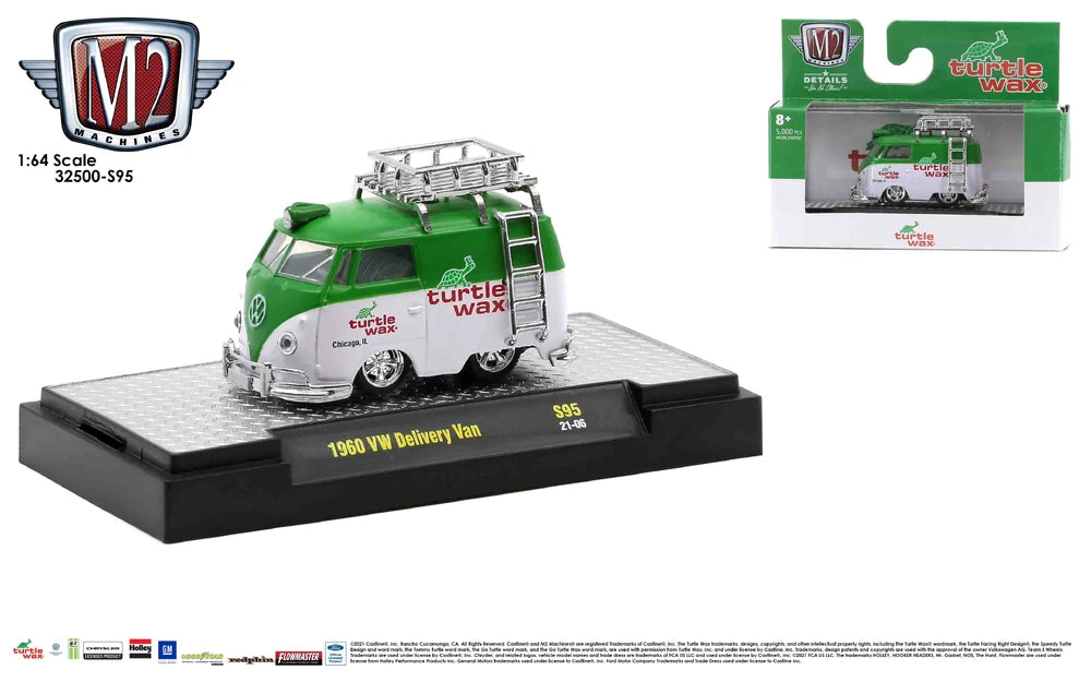 Turtle Wax 1960 Volkswagen Delivery Van Shorty – M2 Machines Auto-Thentics O’Reilly Exclusive Release S95 (32500-S95B)