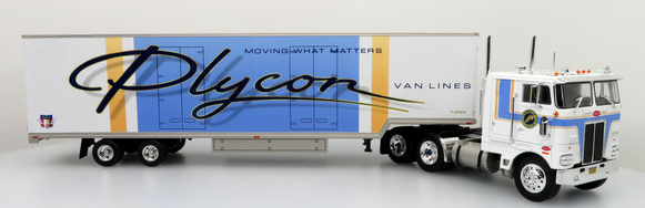 Peterbilt 352 Pacemaker Tractor Trailer: Plycon Van Lines (1:43)