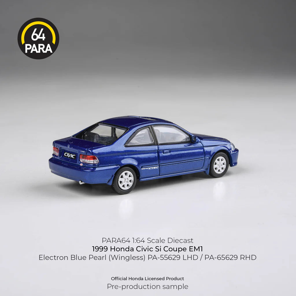 PARA64-1999 Honda Civic EM1 Electron Blue Pearl LHD (wingless) PA-55629