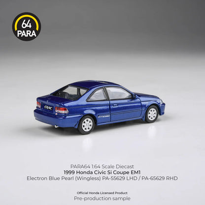 PARA64-1999 Honda Civic EM1 Electron Blue Pearl LHD (wingless) PA-55629