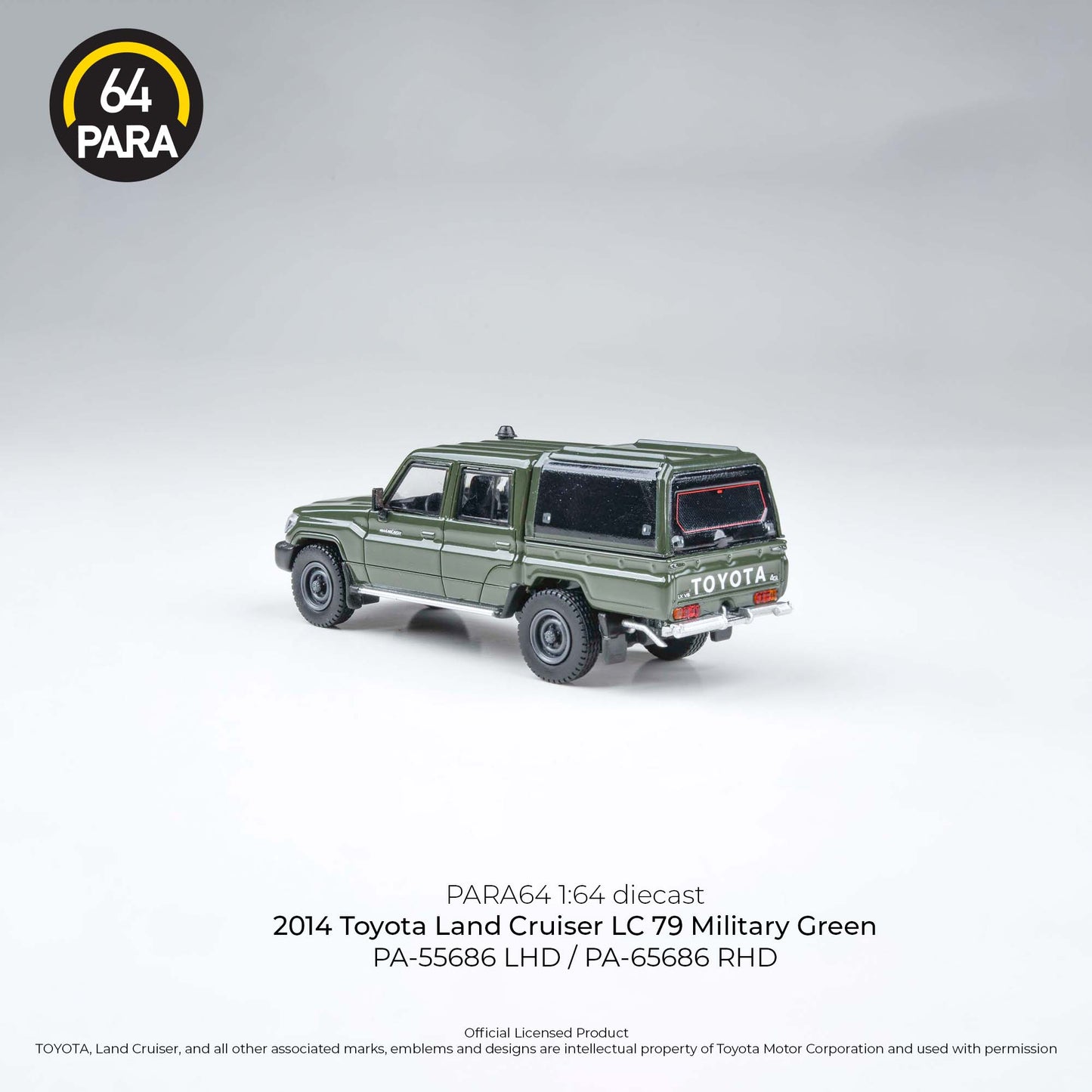 PARA64- 2014 Toyota Land Cruiser Dbl Cab Pickup LC79 Military Green PA-55686