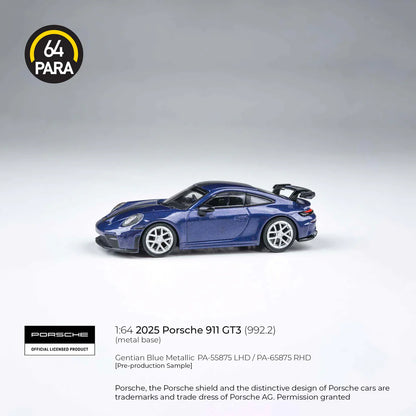 PARA64-Porsche 911 GT3 (992.2) Gentian Blue Metallic LHD PA-55875