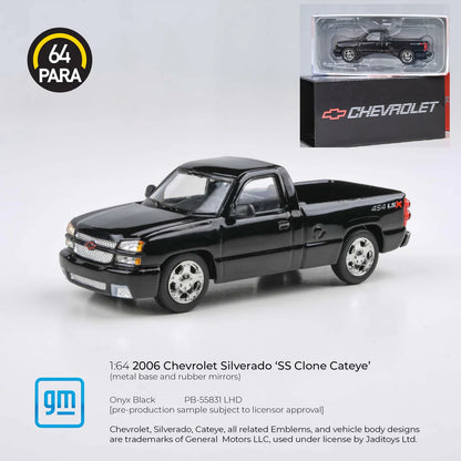 (PRE-ORDER, 2025) 2006 Chevrolet Silverado Single Cab Onyx Black, PB-55831