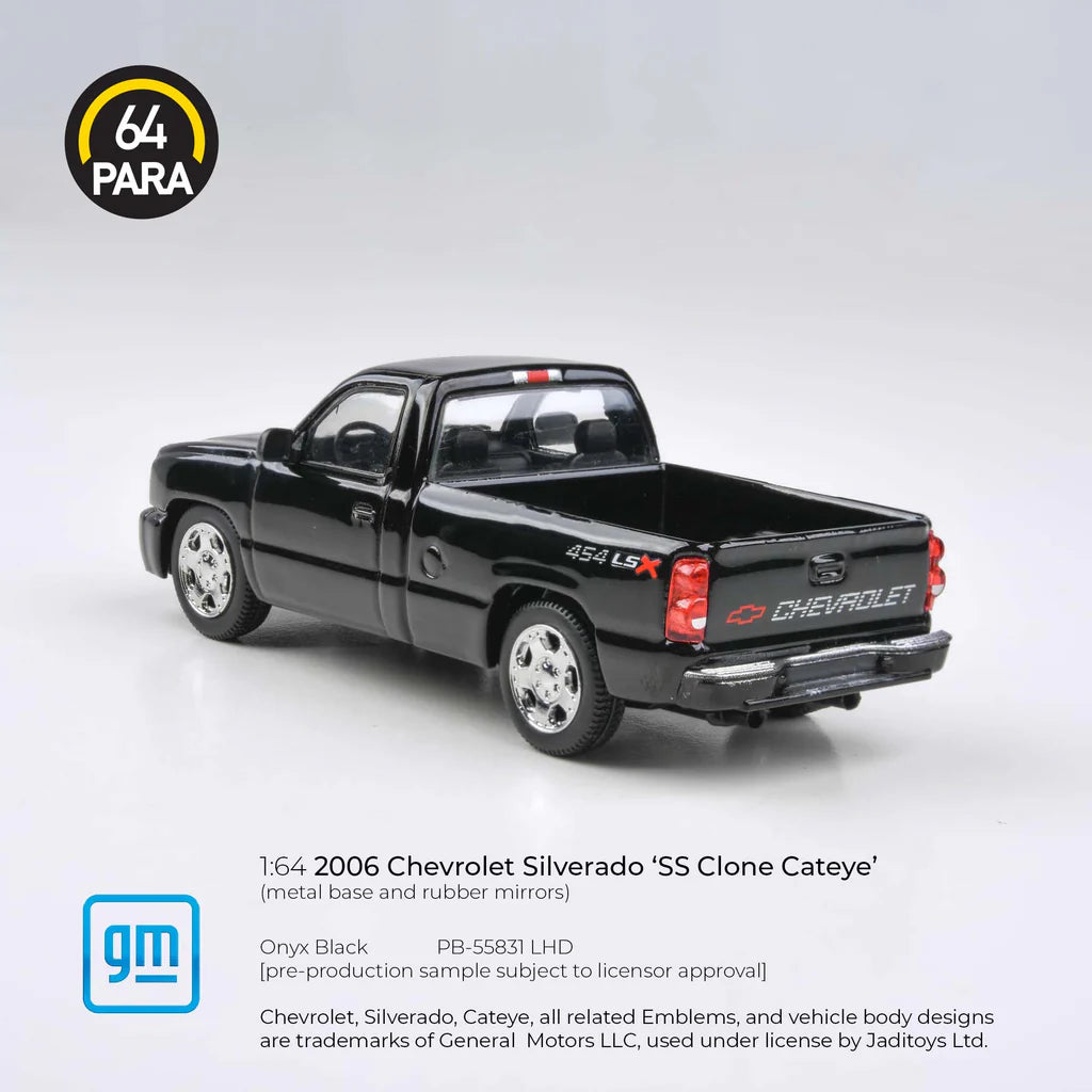 (PRE-ORDER, 2025) 2006 Chevrolet Silverado Single Cab Onyx Black, PB-55831