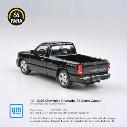 (PRE-ORDER, 2025) 2006 Chevrolet Silverado Single Cab Onyx Black, PB-55831