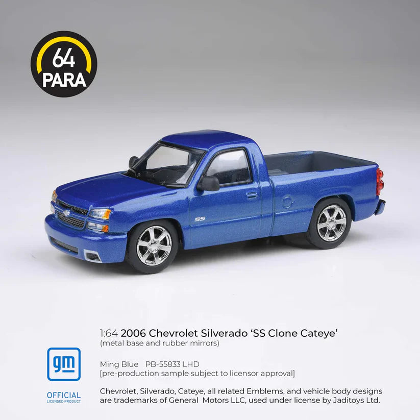 PARA64- 2006 Chevrolet Silverado Single Cab Ming Blue PB-55833
