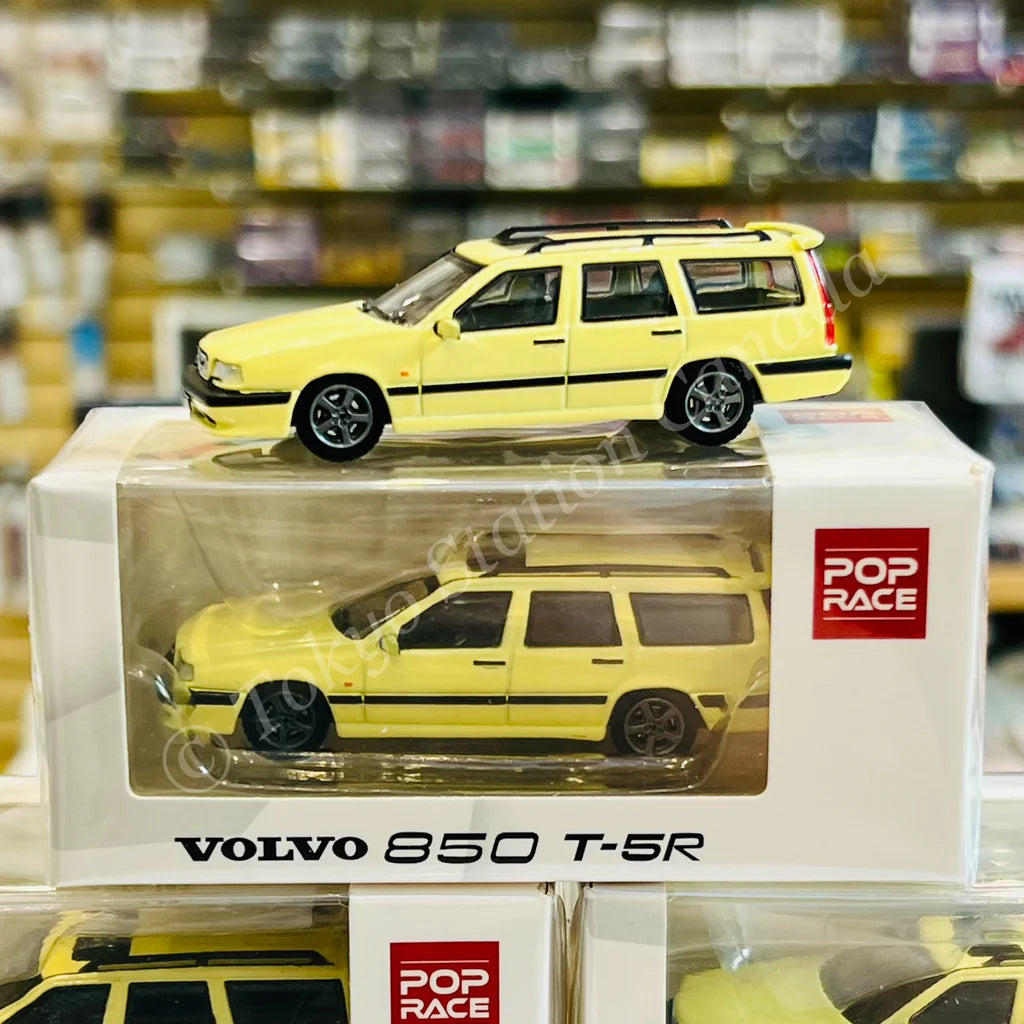 POPRACE 1/64 - Volvo 850 T-5R Estate - Jaune - PR64-850-CYL