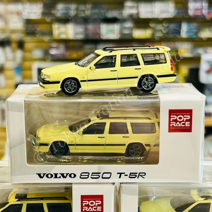POPRACE 1/64 - Volvo 850 T-5R Estate - Jaune - PR64-850-CYL