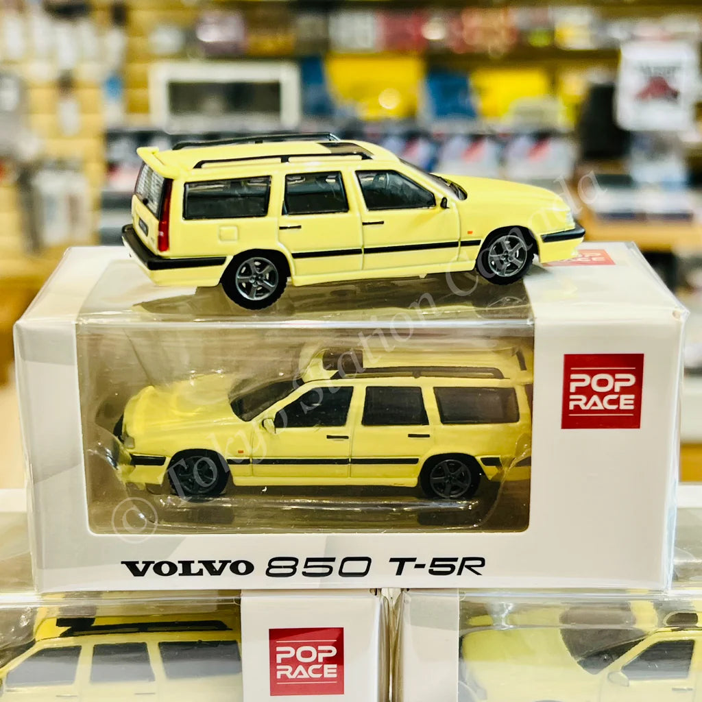 POPRACE 1/64 - Volvo 850 T-5R Estate - Jaune - PR64-850-CYL