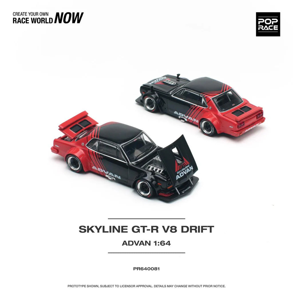 Nissan SKYLINE GT-R V8 DRIFT (HAKOSUKA) ADVAN LIVERY