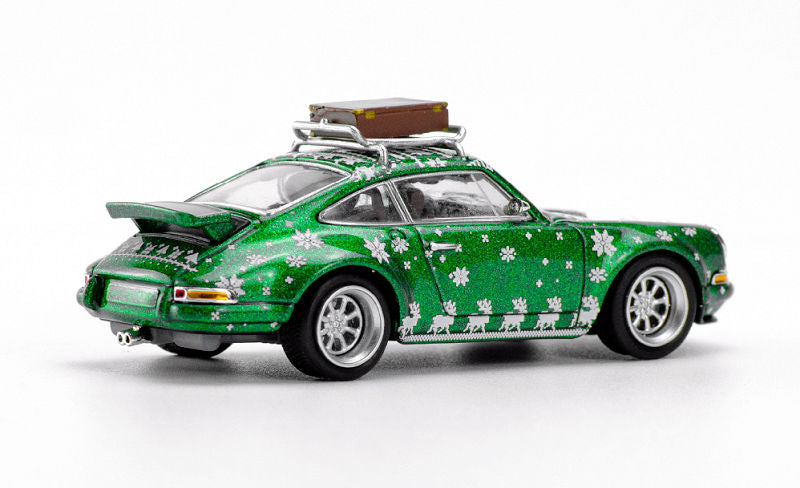 PORSCHE SINGER TARGA GREEN "2023 MERRY CHRISTMAS"