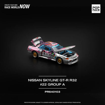 POPRACE 1/64 -   Nissan Skyline GT-R R32 
