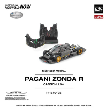 (PRE-ORDER 2026) POPRACE 1:64 Pagani Zonda R PR640125