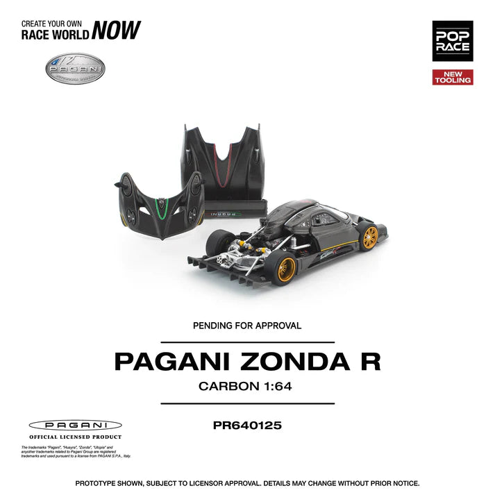 (PRE-ORDER 2026) POPRACE 1:64 Pagani Zonda R PR640125