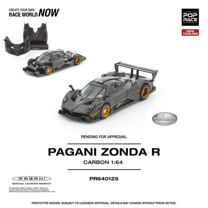 (PRE-ORDER 2026) POPRACE 1:64 Pagani Zonda R PR640125