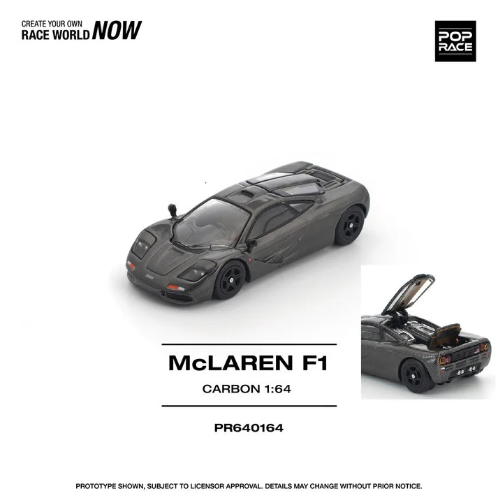(PRE-ORDER 2026) POPRACE 1:64 McLaren F1 Carbon Edition PR640164